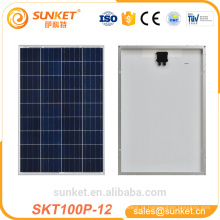 2017 novo produto marca painel solar 100 w em material poli